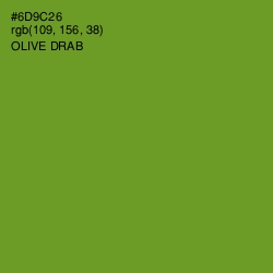 #6D9C26 - Olive Drab Color Image