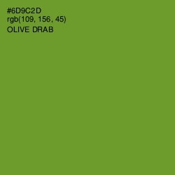 #6D9C2D - Olive Drab Color Image