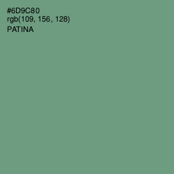 #6D9C80 - Patina Color Image