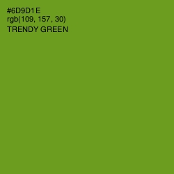 #6D9D1E - Trendy Green Color Image