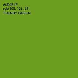 #6D9E1F - Trendy Green Color Image