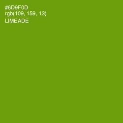 #6D9F0D - Limeade Color Image