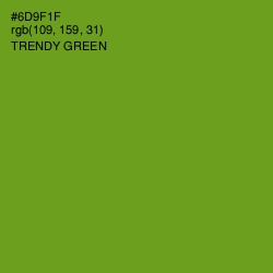 #6D9F1F - Trendy Green Color Image