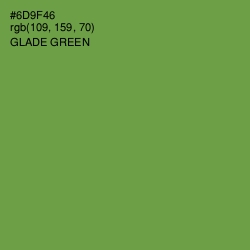 #6D9F46 - Glade Green Color Image