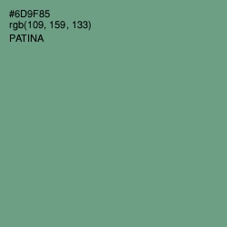 #6D9F85 - Patina Color Image