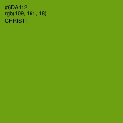 #6DA112 - Christi Color Image