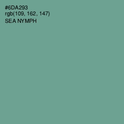 #6DA293 - Sea Nymph Color Image