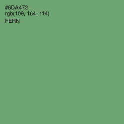 #6DA472 - Fern Color Image