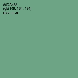 #6DA486 - Bay Leaf Color Image