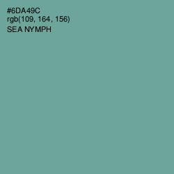 #6DA49C - Sea Nymph Color Image