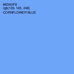 #6DA5F8 - Cornflower Blue Color Image