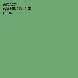 #6DA771 - Fern Color Image