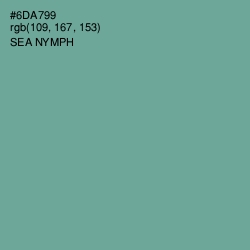 #6DA799 - Sea Nymph Color Image