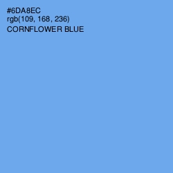 #6DA8EC - Cornflower Blue Color Image