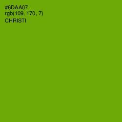 #6DAA07 - Christi Color Image