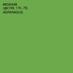 #6DAA4B - Asparagus Color Image