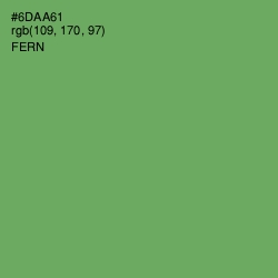 #6DAA61 - Fern Color Image