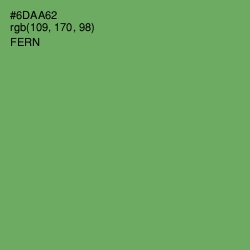 #6DAA62 - Fern Color Image