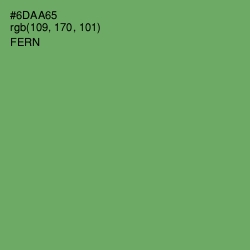 #6DAA65 - Fern Color Image