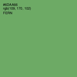 #6DAA66 - Fern Color Image