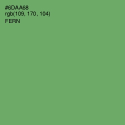 #6DAA68 - Fern Color Image