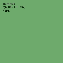 #6DAA6B - Fern Color Image