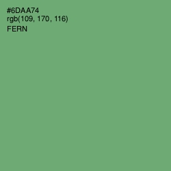 #6DAA74 - Fern Color Image