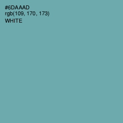 #6DAAAD - Gumbo Color Image