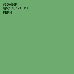 #6DAB6F - Fern Color Image