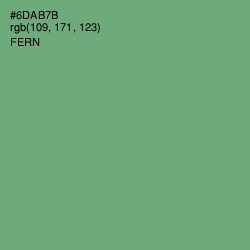 #6DAB7B - Fern Color Image