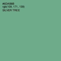 #6DAB8B - Silver Tree Color Image