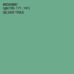 #6DAB8D - Silver Tree Color Image