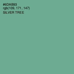 #6DAB93 - Silver Tree Color Image