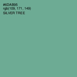 #6DAB95 - Silver Tree Color Image