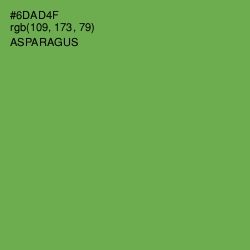#6DAD4F - Asparagus Color Image
