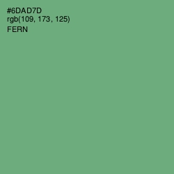 #6DAD7D - Fern Color Image