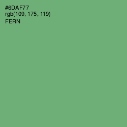 #6DAF77 - Fern Color Image