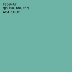 #6DB4A7 - Acapulco Color Image