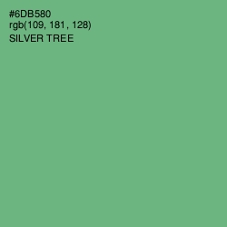 #6DB580 - Silver Tree Color Image