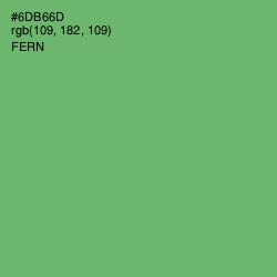 #6DB66D - Fern Color Image