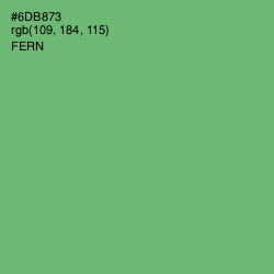 #6DB873 - Fern Color Image