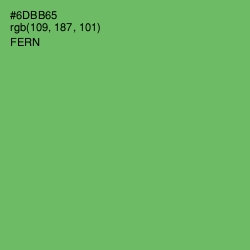 #6DBB65 - Fern Color Image