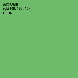 #6DBB6B - Fern Color Image