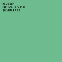 #6DBB8F - Silver Tree Color Image