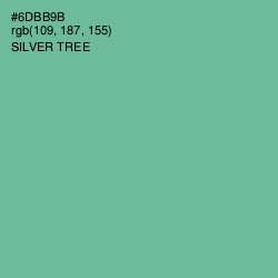 #6DBB9B - Silver Tree Color Image