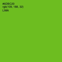 #6DBC20 - Lima Color Image