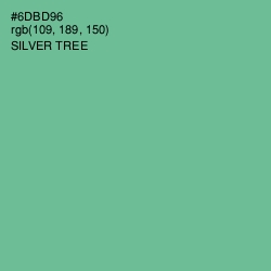 #6DBD96 - Silver Tree Color Image