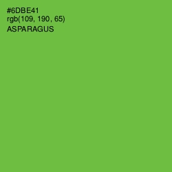 #6DBE41 - Asparagus Color Image