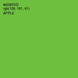 #6DBF3D - Apple Color Image