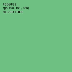 #6DBF82 - Silver Tree Color Image